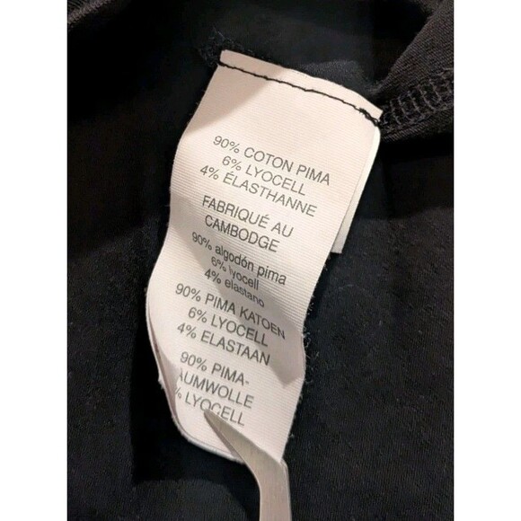 Vuori Tuvalu Tee Performance Black Short Sleeve Pima Cotton T-Shirt V101 Men's L - Picture 4 of 6